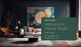 Welcome To Interior Design Studio - Landing Page Template