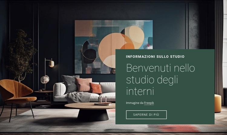 Benvenuti nello studio di interior design Progettazione di siti web