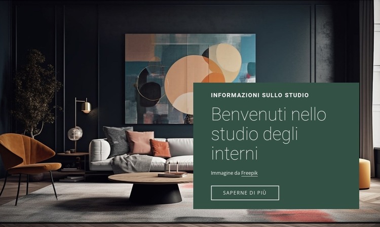 Benvenuti nello studio di interior design Modello HTML