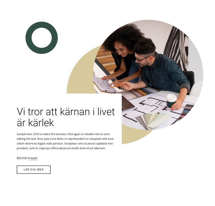 Skapa inspirerande utrymmen CSS -mall