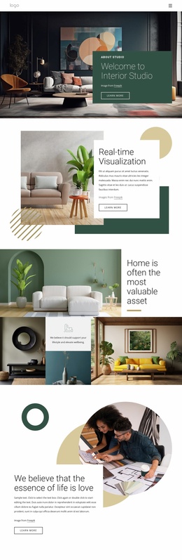 Award-Winning Interior Design Studio - Professional Website Template