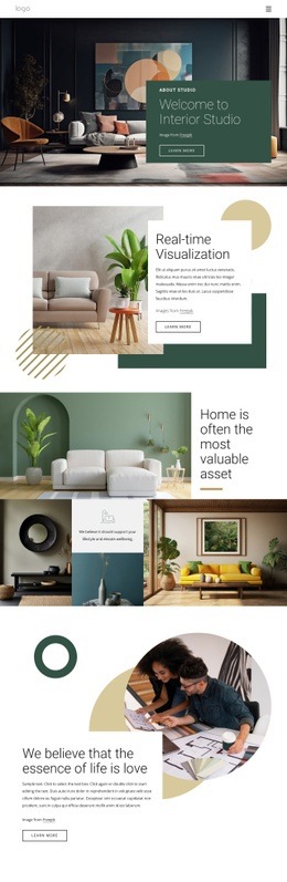 Award-Winning Interior Design Studio - Creative Multipurpose Wysiwyg HTML Editor