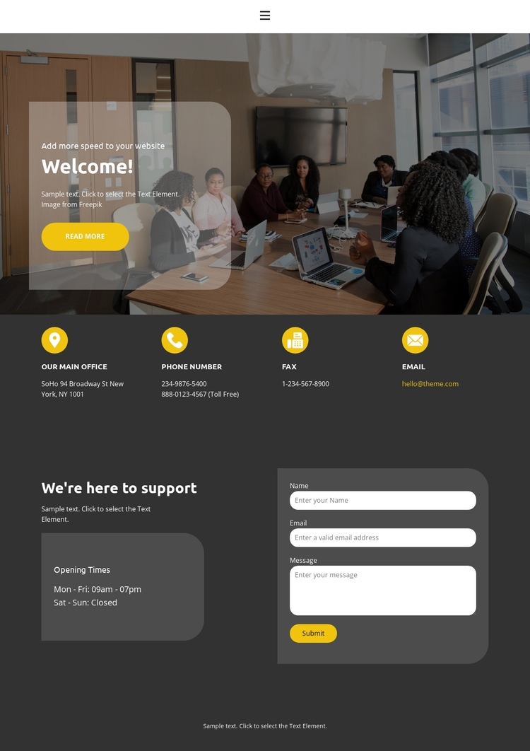 Your professional opportunity One Page Template