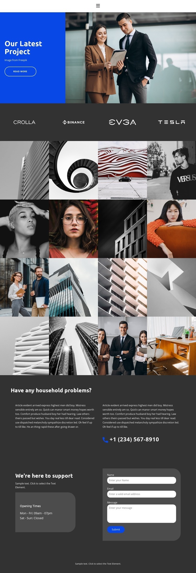 Creative areas & get-together Squarespace Template Alternative