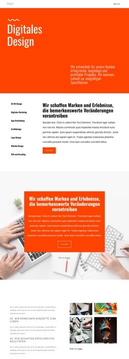 Wir Schaffen Erlebnisse - Drag & Drop-Website-Builder