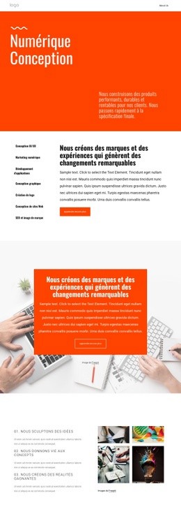 Nous Créons Des Expériences - Belle Conception De Site Web