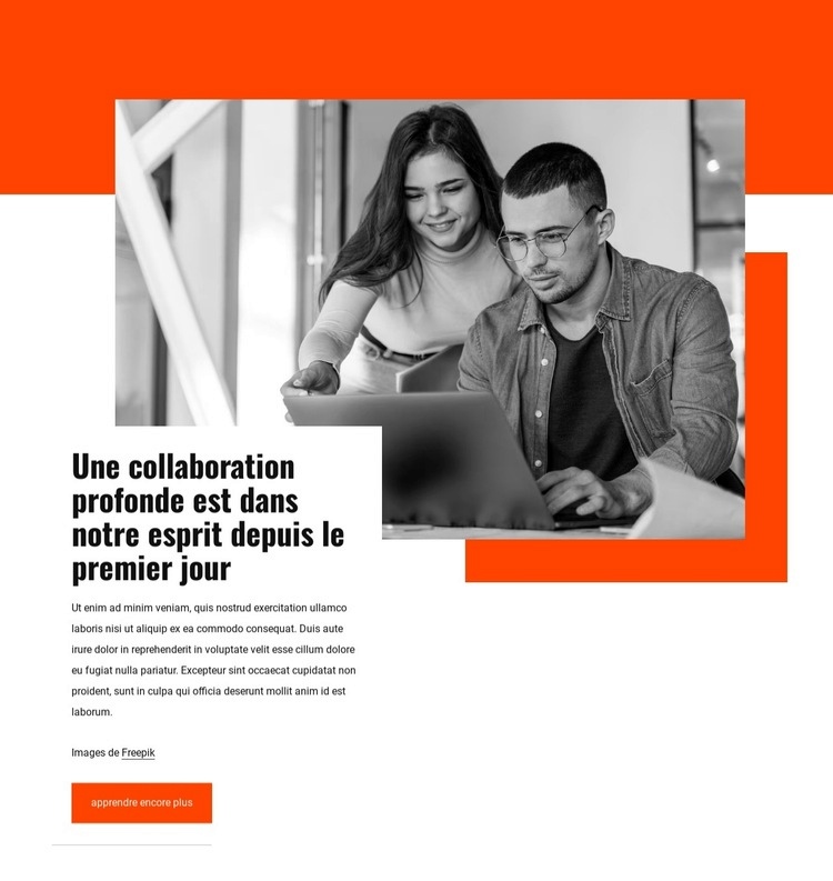 Collaboration approfondie Conception de site Web