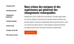 Liste Et Texte Dans La Grille - HTML5 Website Builder