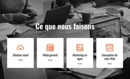 Conception Web, Marketing, Assistance Et Plus Encore Modèle D'Administration