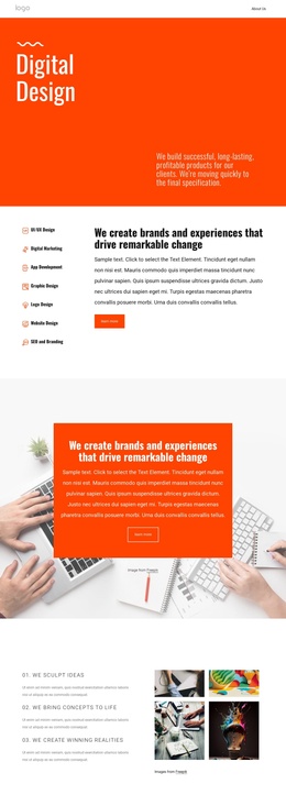 Awesome Joomla Template For We Create Experiences