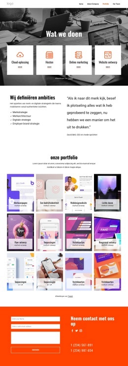 Portfolio Pagina