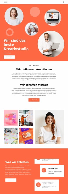 Kreative Innovationen Website-Builder