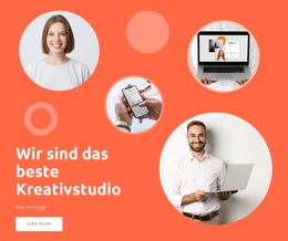 Seele Unseres Designstudios - Zielseitenvorlage