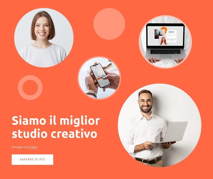 Anima del nostro studio di progettazione Costruttore di siti web HTML