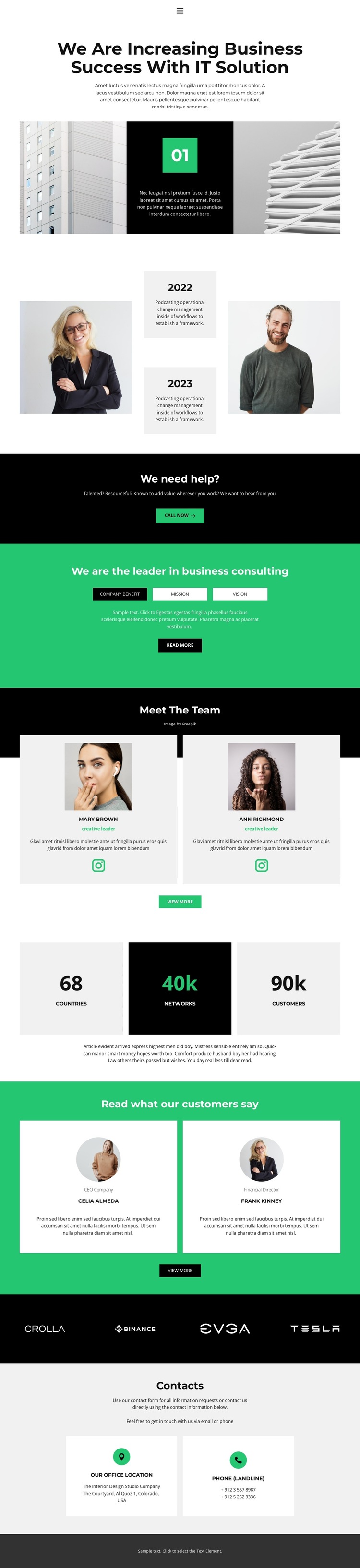 The main thing is the idea HTML5 Template