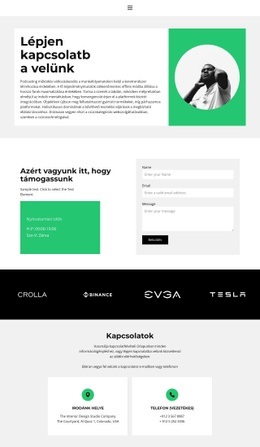 Kapcsolatfelvételi Oldal