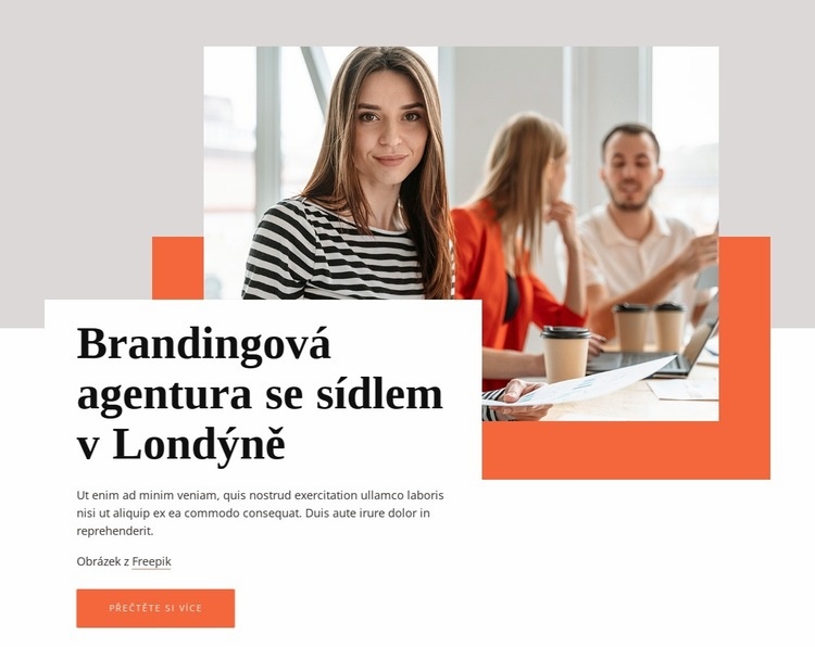 Brandingová agentura se sídlem v Londýně Šablona CSS