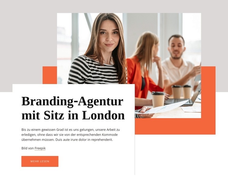 Branding-Agentur mit Sitz in London Website-Modell
