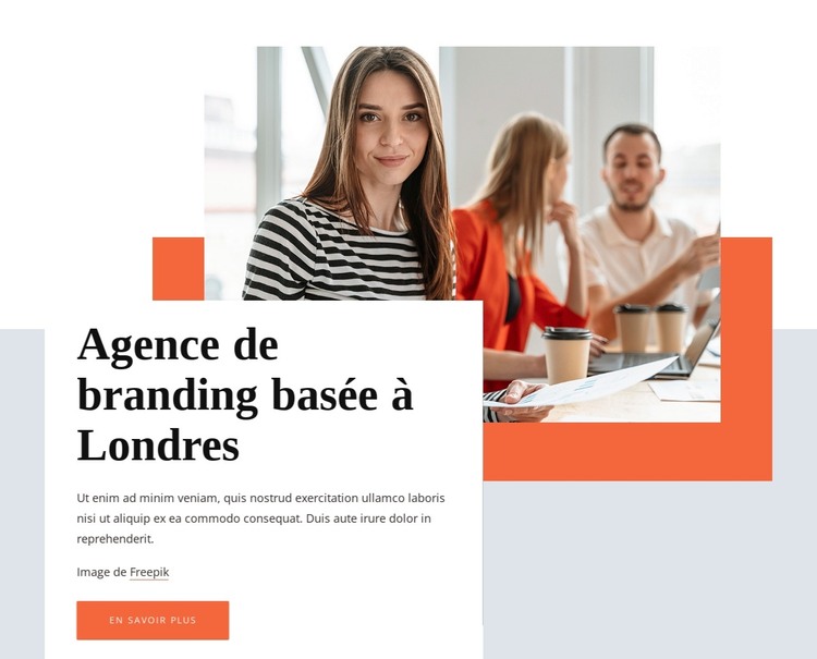 Agence de branding basée à Londres Modèle HTML