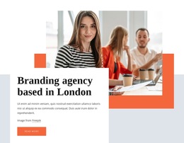 Branding Agency Based In London - Free Landing Page, Template HTML5