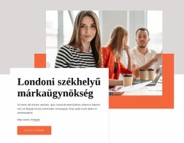 Londoni Székhelyű Márkaügynökség - HTML Websablon