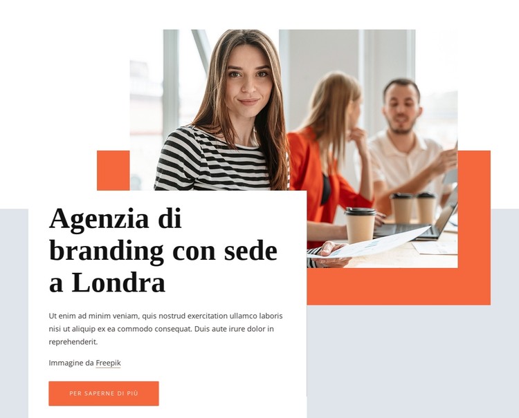 Agenzia di branding con sede a Londra Modello CSS