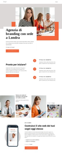 Ricerca, Strategia E Design Attraverso Il Branding - Codice Modello HTML