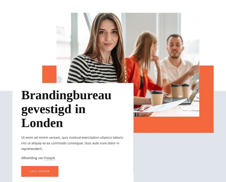 Brandingbureau gevestigd in Londen CSS-sjabloon