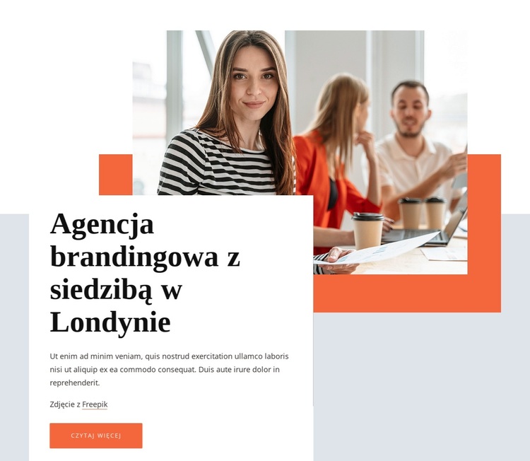 Agencja brandingowa z siedzibą w Londynie Motyw WordPress