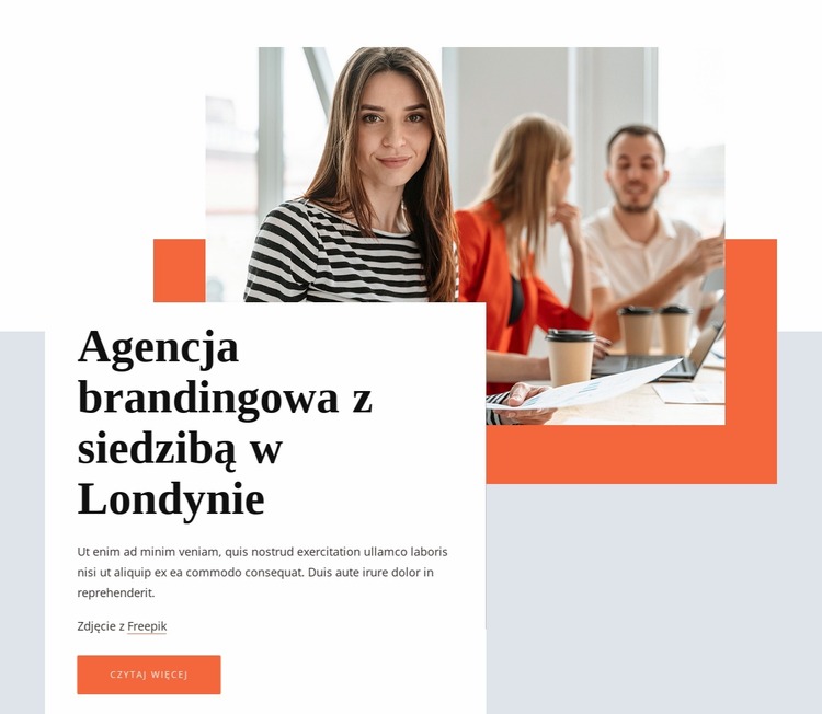 Agencja brandingowa z siedzibą w Londynie Szablon Joomla