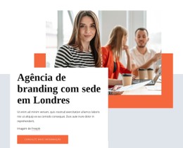 Agência De Branding Com Sede Em Londres Modelo Gratuito