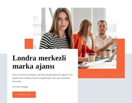 Londra Merkezli Marka Ajansı - HTML Sayfası Şablonu