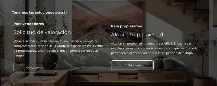 Propiedades vendidas Plantilla HTML5