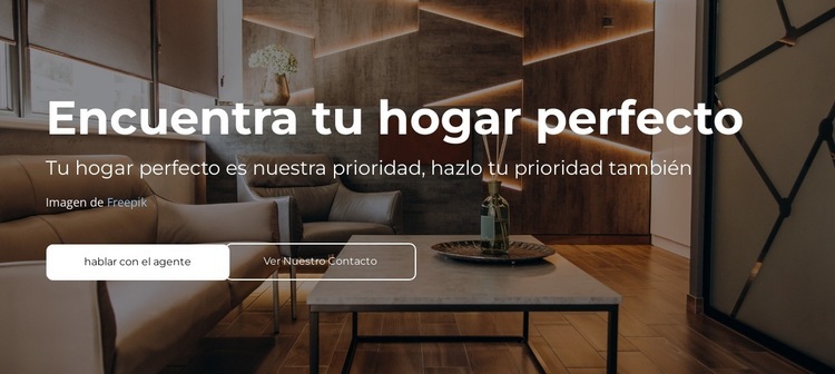 Nuestros agentes inmobiliarios Plantilla de una página