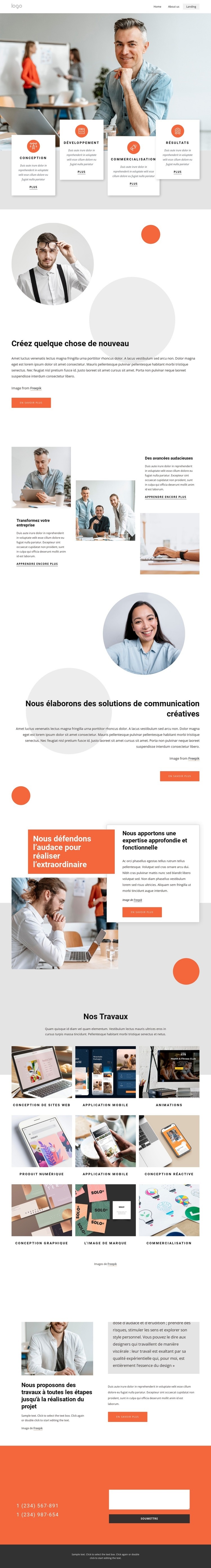 Créer des expériences numériques : Conception de site Web