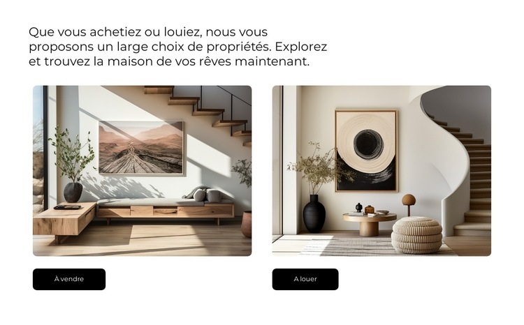 L'immobilier est notre fierté Créateur de site Web HTML