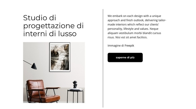 Le migliori proprietà in città Mockup del sito web