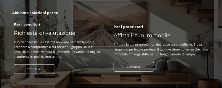 Proprietà vendute Modello HTML5