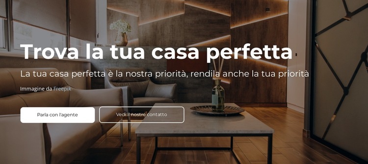 I nostri agenti immobiliari Un modello di pagina