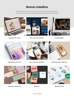 Design De Sites E Desenvolvimento De Aplicativos - Modelo HTML5 Personalizado