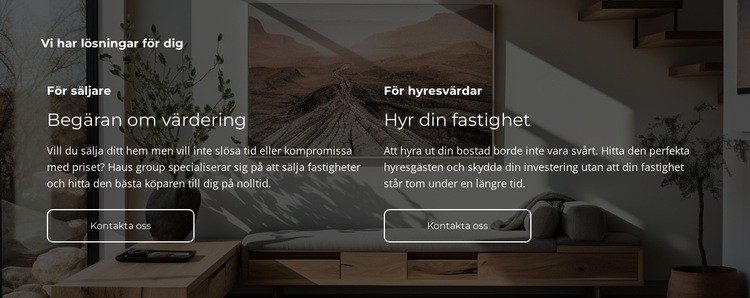 Sålda fastigheter HTML-mall