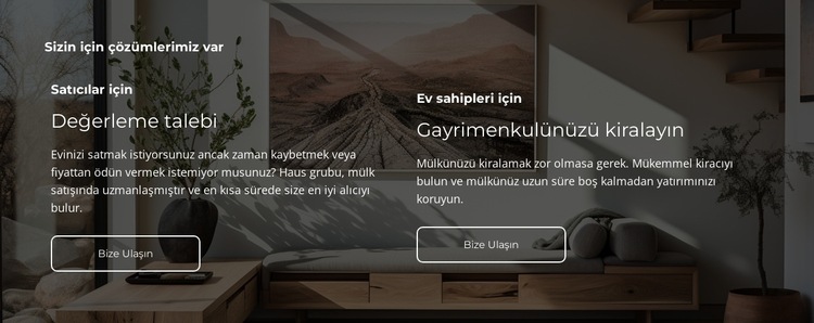 Satılan Gayrimenkuller Web Sitesi Şablonu