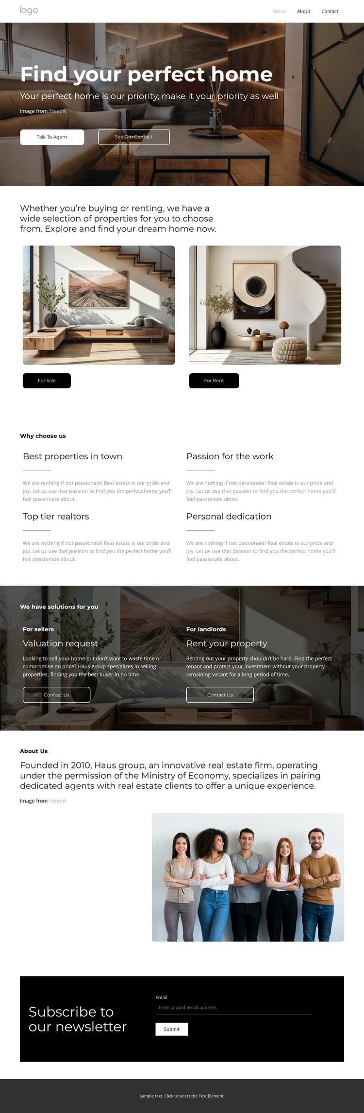 How to pack your stuff Homepage Design