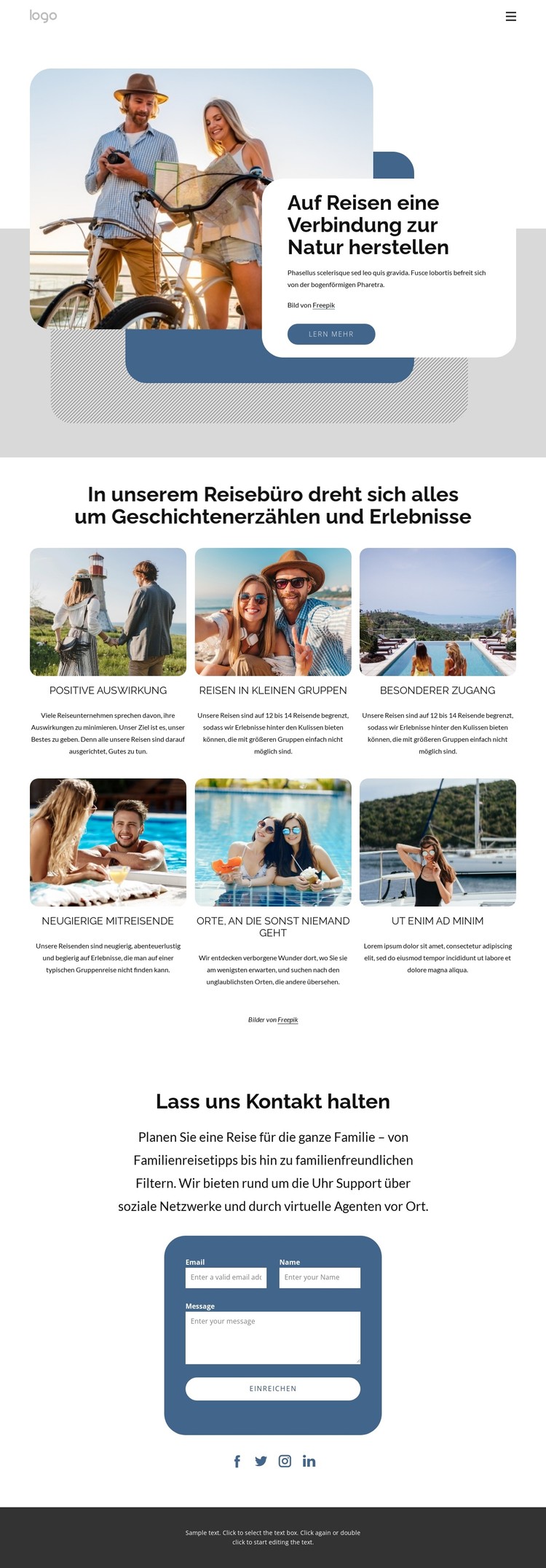 Romantische Urlaubspakete CSS-Vorlage