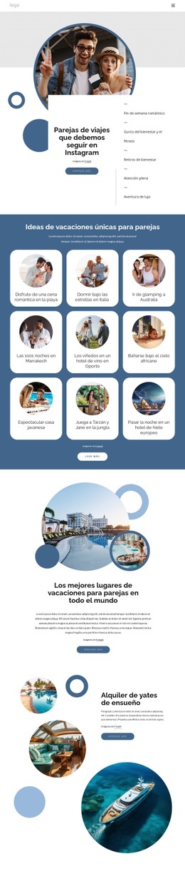 Imagina Viajar A Algunos De Los Lugares Más Increíbles.: Plantilla HTML5 Definitiva