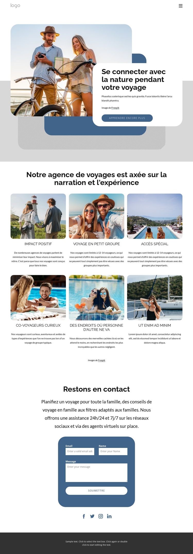 Forfaits vacances romantiques Thème WordPress