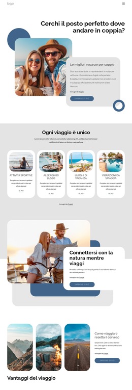 Prenota Un Tour Di Coppia - Modello Di Sito Web Semplice