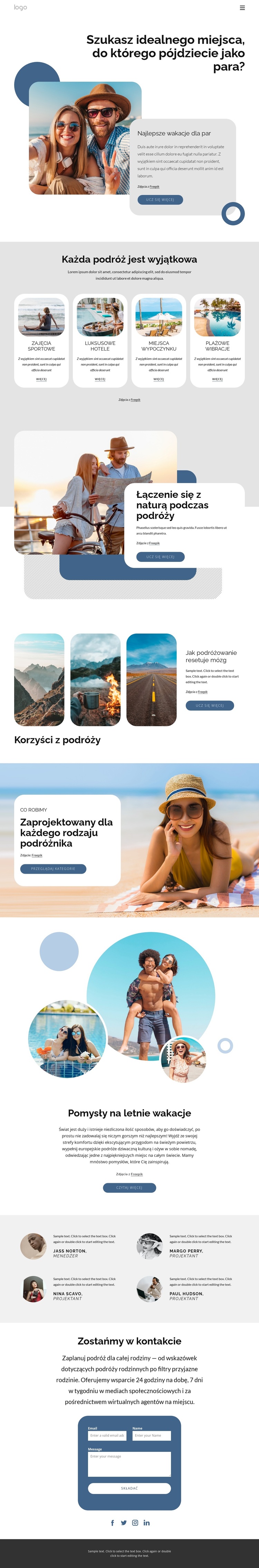 Zarezerwuj wycieczkę dla par Motyw WordPress