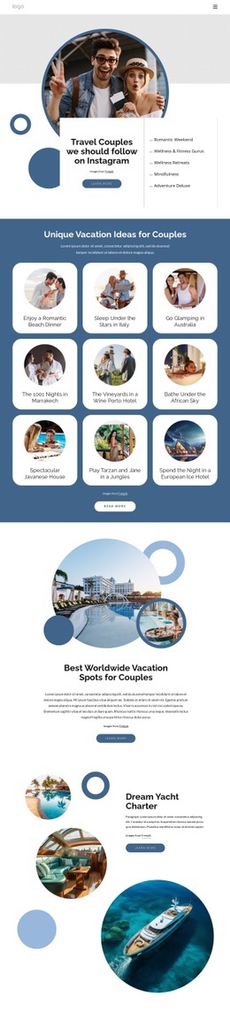 Imagine Travelling To Some Of The Most Amazing Places Single Page Template