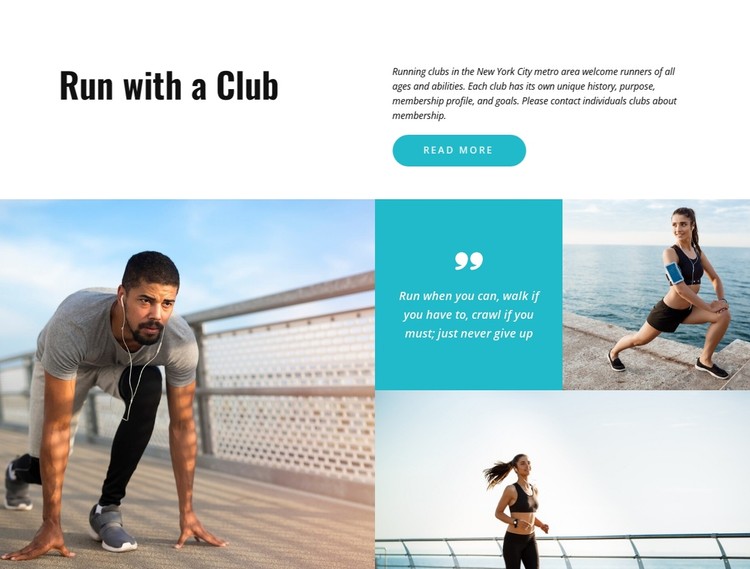 Running groups in Barcelona CSS Template